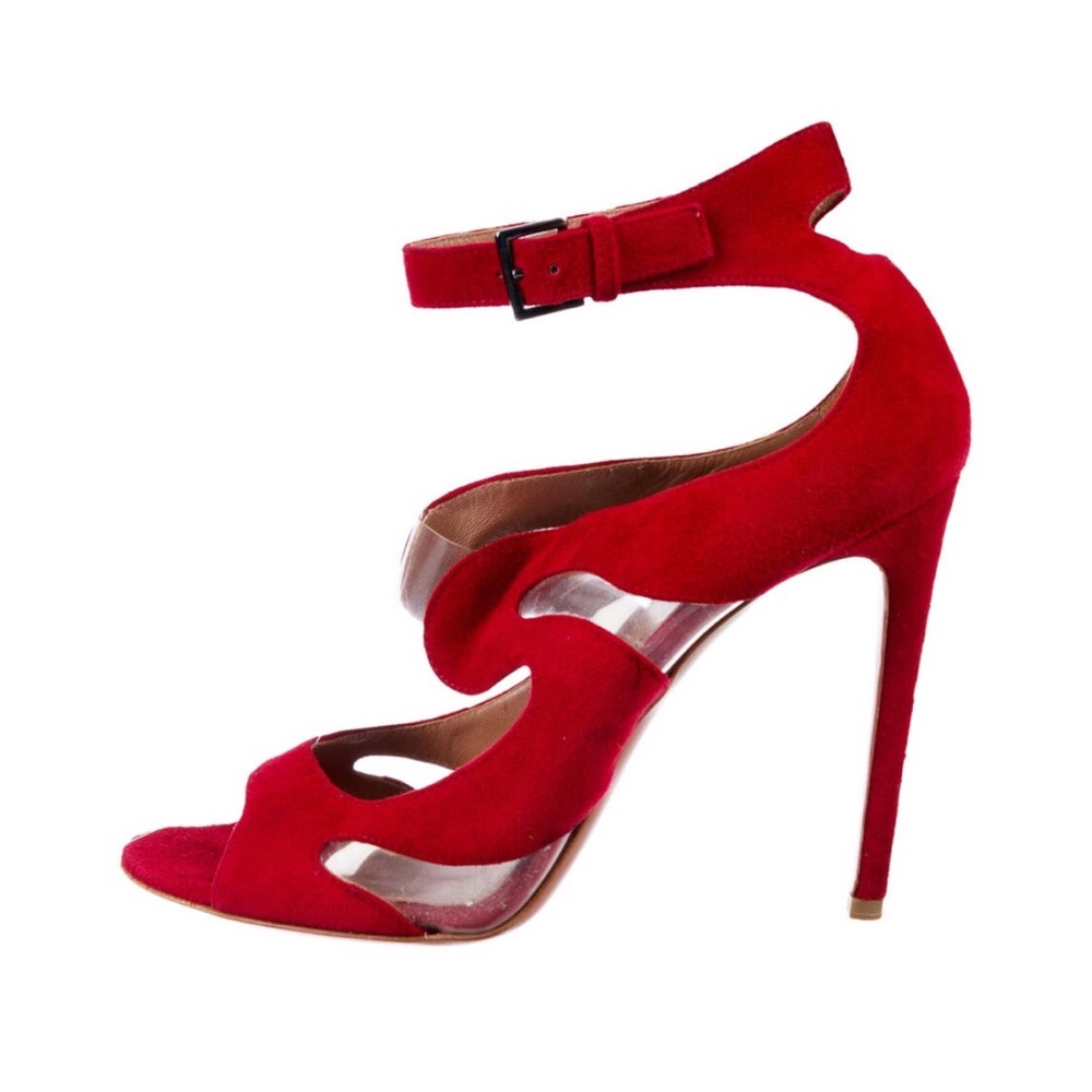 Alaia Suede PVC Sandals - Picture 9 of 10